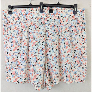 New Torrid plus sz 3 Challis Shorts 3 .5 inch inseam multi color pull on 1015